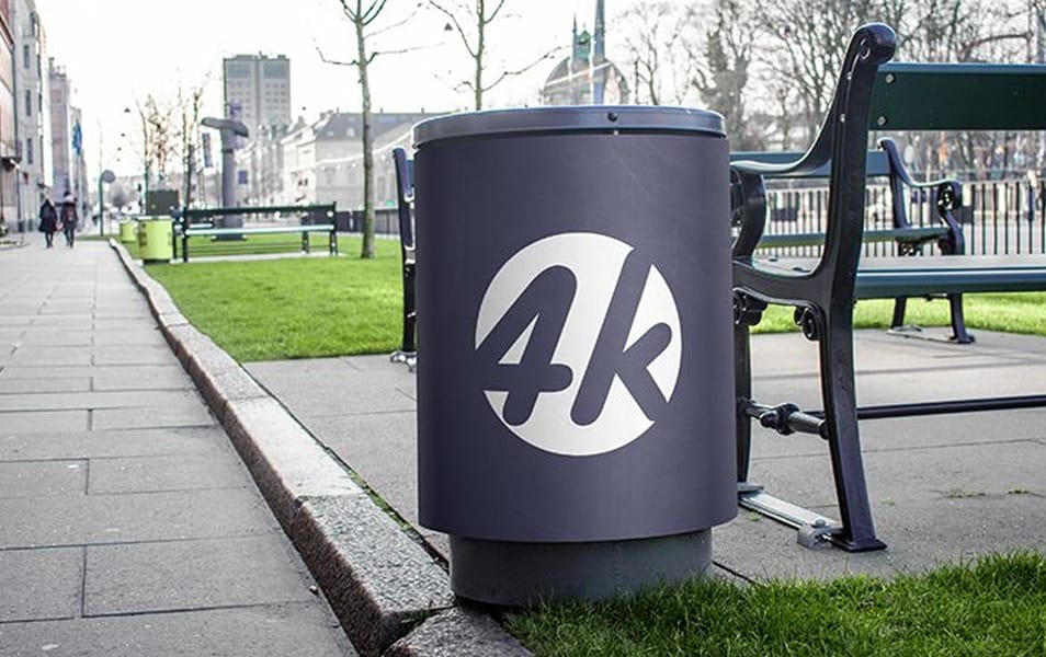 Free Trash Can MockUp