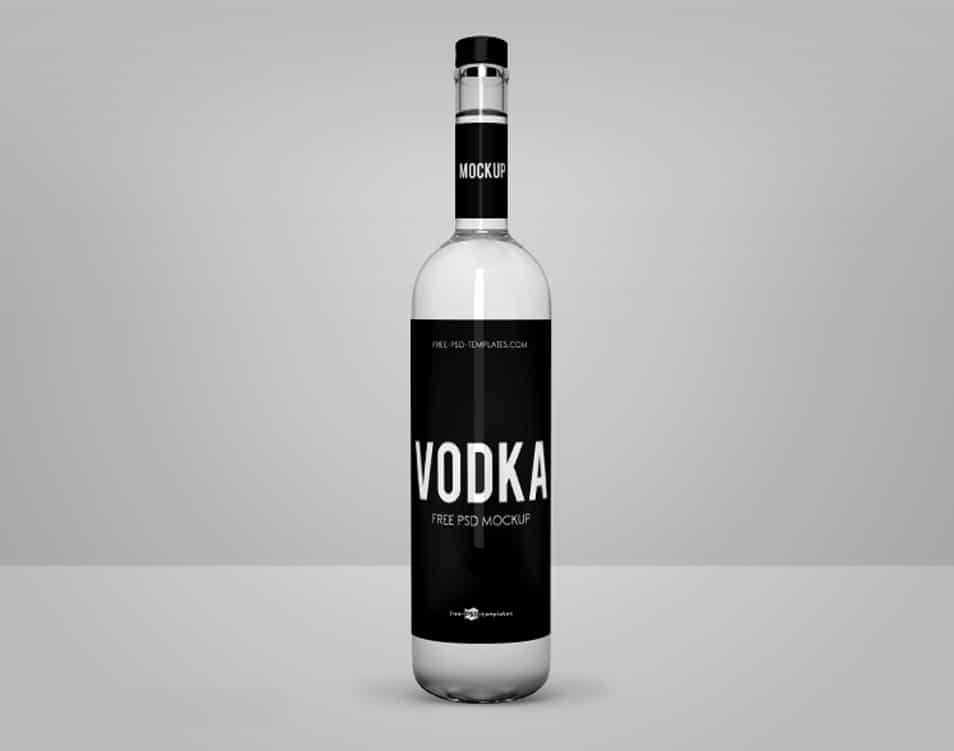 Free Vodka Mock-ups in PSD