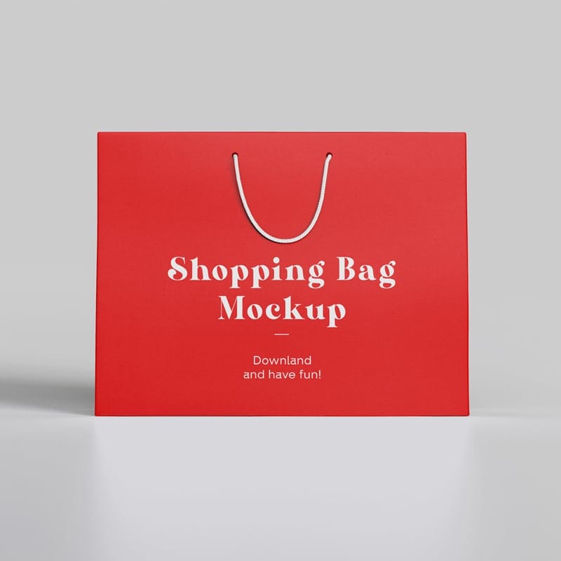 Front Shopping Bag Mockup CSS Author