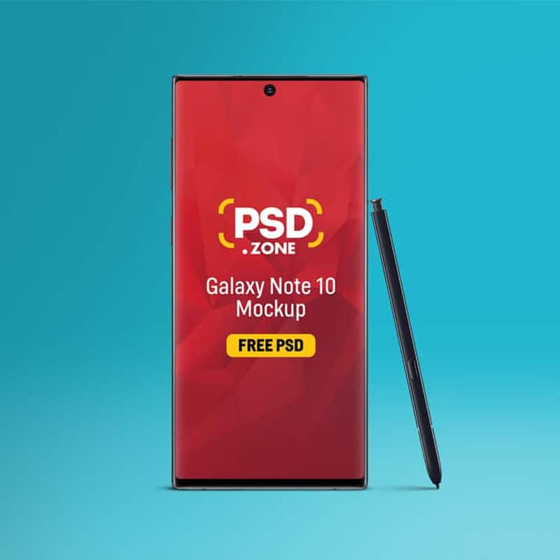 Galaxy Note 10 Mockup PSD