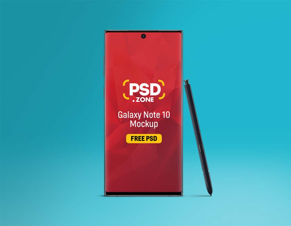 Galaxy Note 10 Mockup PSD