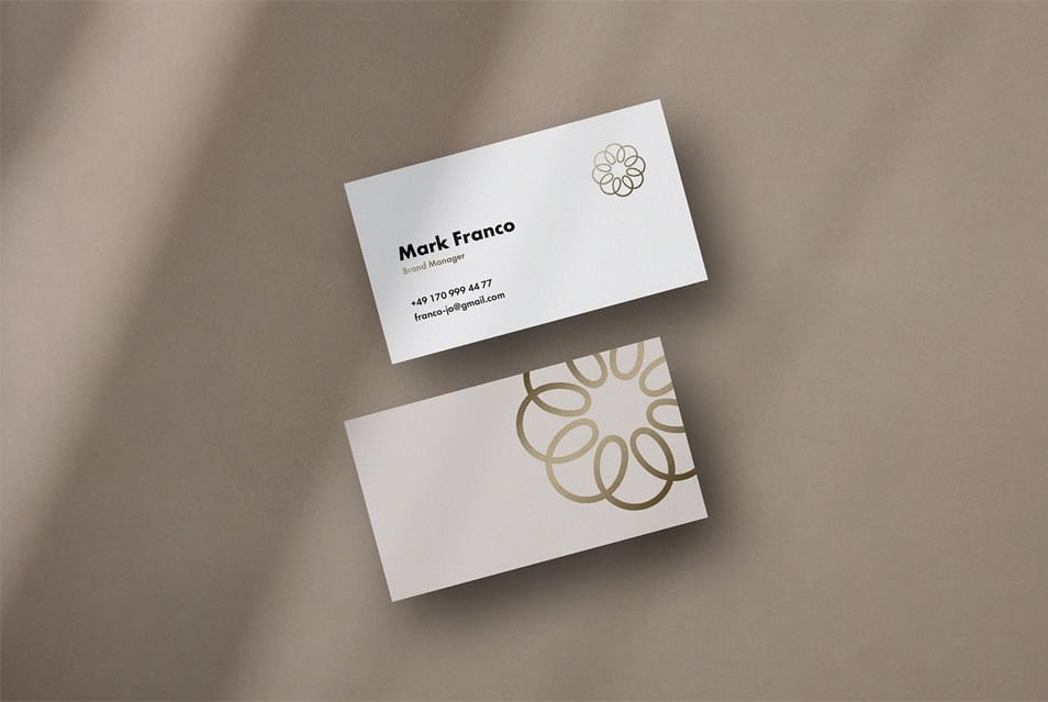 Mote Free Business Card Mockup