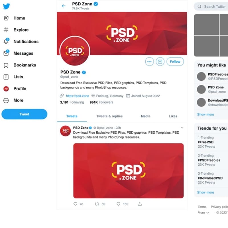 New Twitter Post Mockup