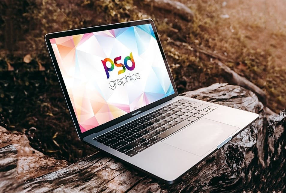 Outdoor Macbook Pro Mockup