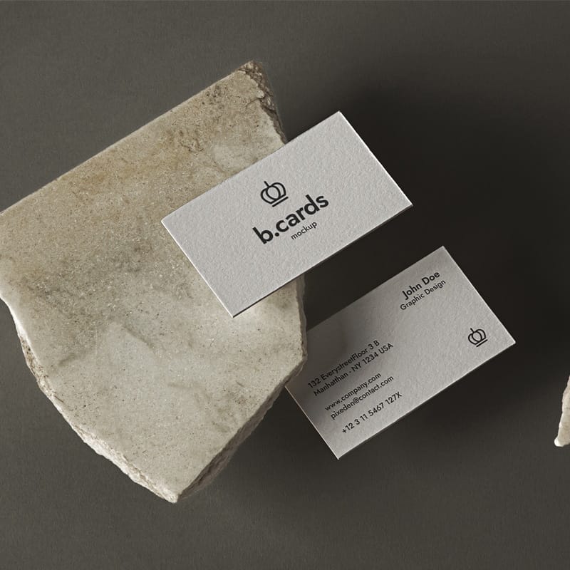 PSD Business Card Mockup Showcase