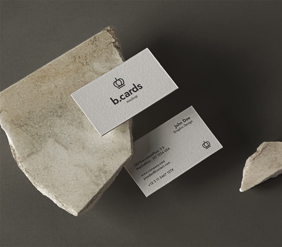 PSD Business Card Mockup Showcase