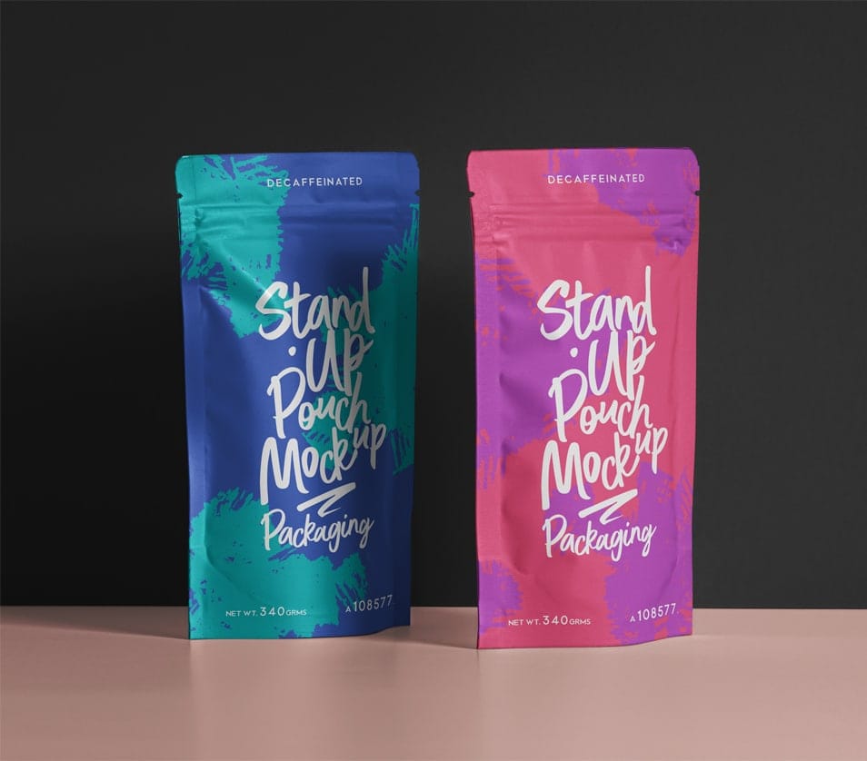 PSD Pouch Packaging Mockup Set