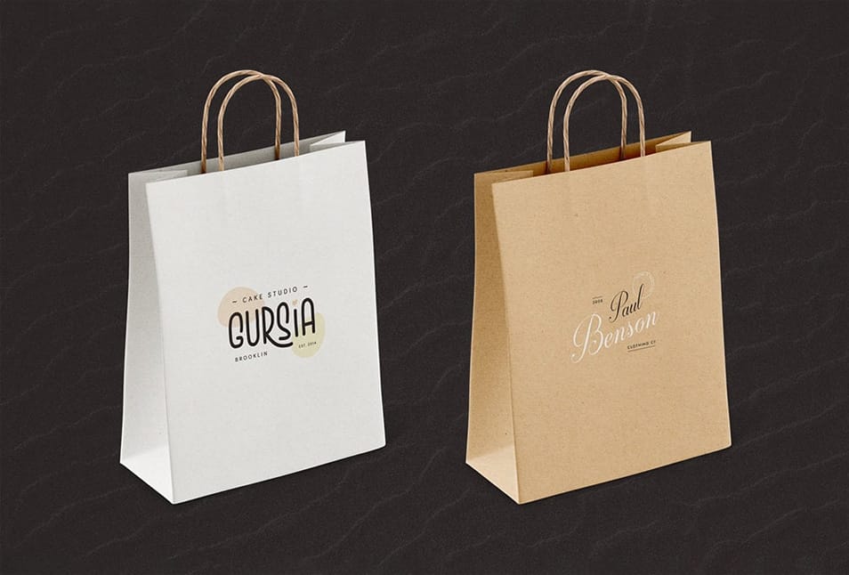 Paper Bag Mockup Set