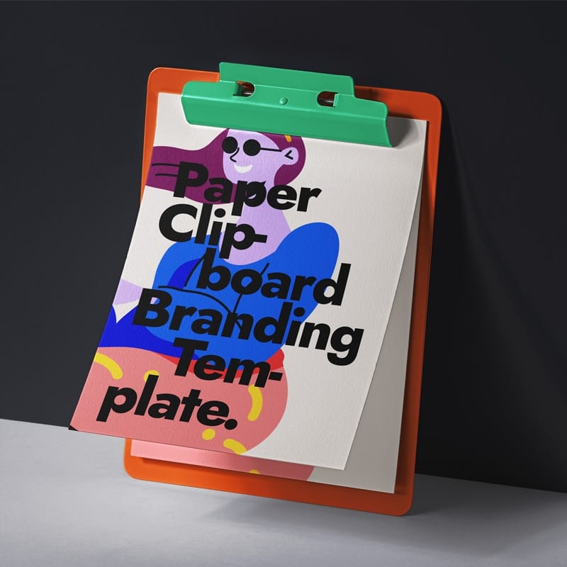 Paper PSD Clipboard Mockup