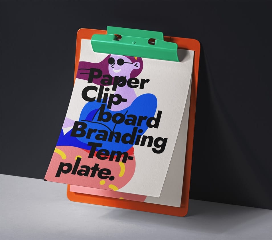 Paper PSD Clipboard Mockup