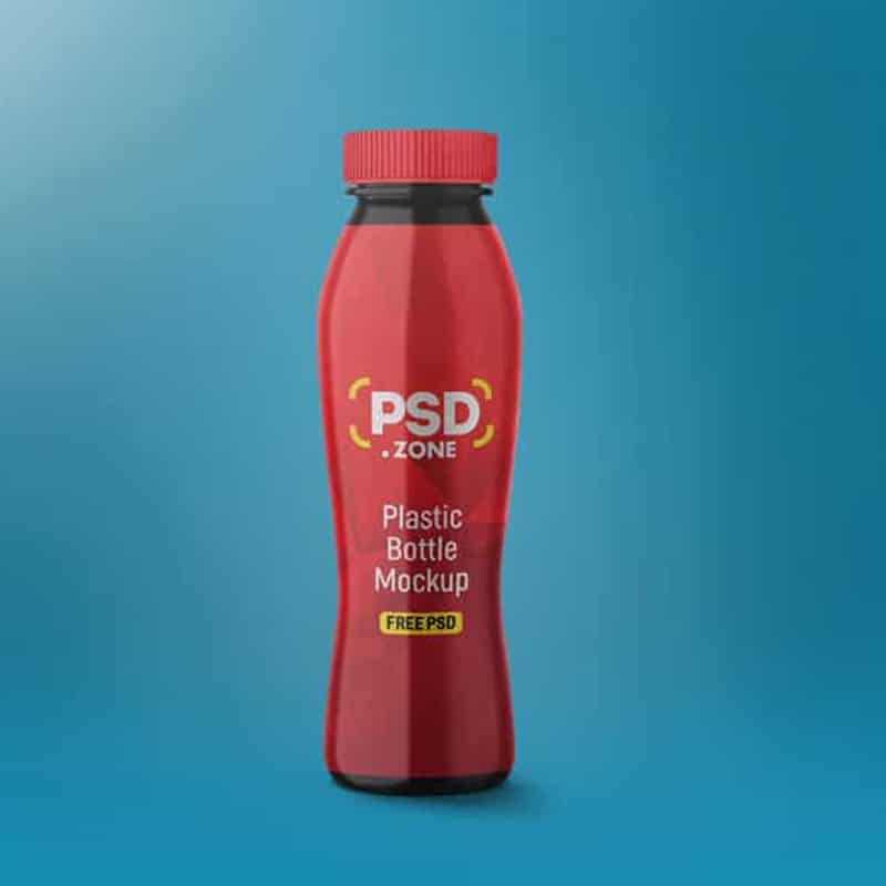 Plastic Bottle Mockup PSD