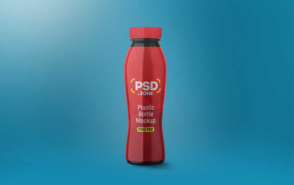 Plastic Bottle Mockup PSD