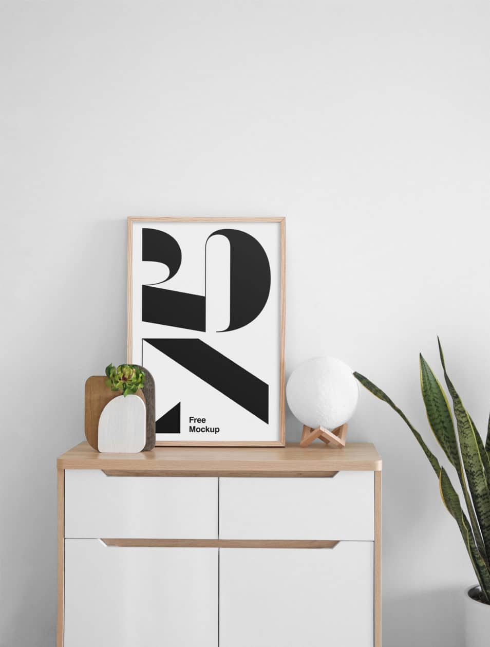 Poster on Cabinet Mockup