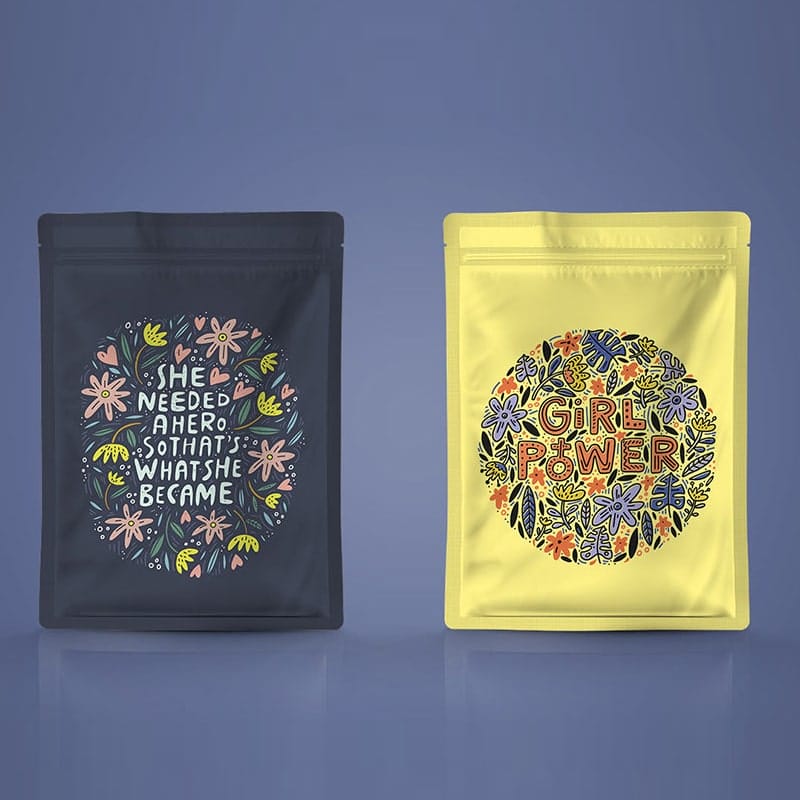 Pouch Packaging PSD Mockup