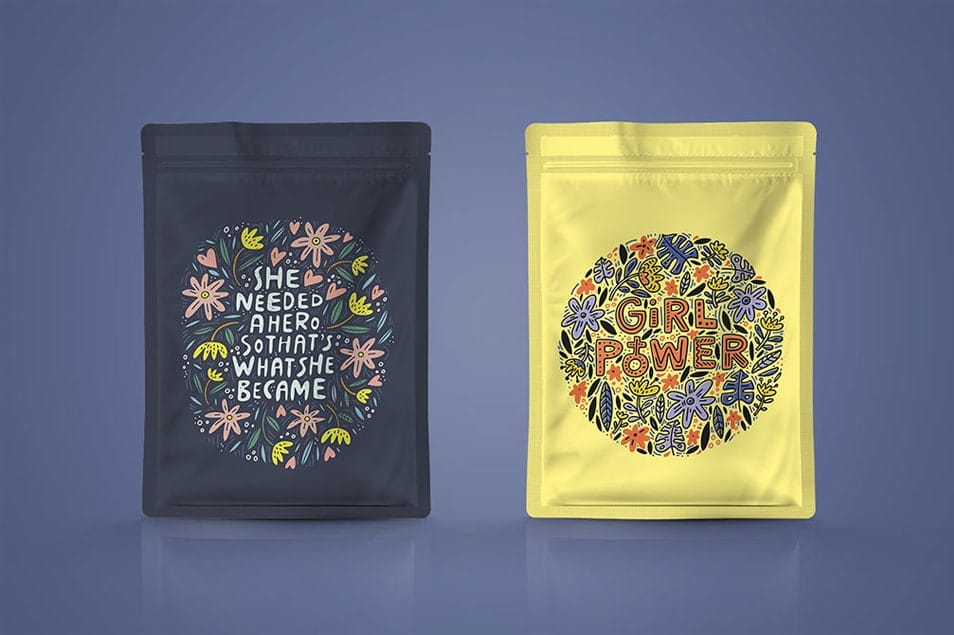 Pouch Packaging PSD Mockup