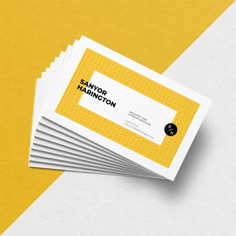 Realistic Stacked Business Card Mockup » CSS Author