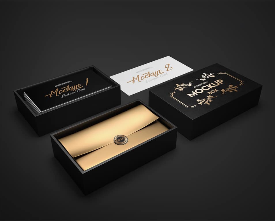 Square Box Free PSD Mockup