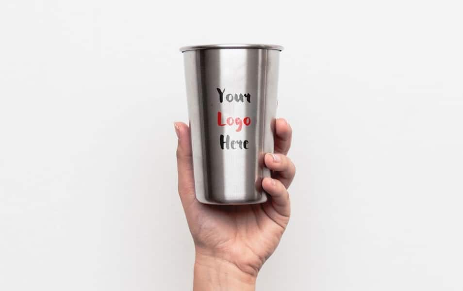 Stainless Steel Tumbler Mockup