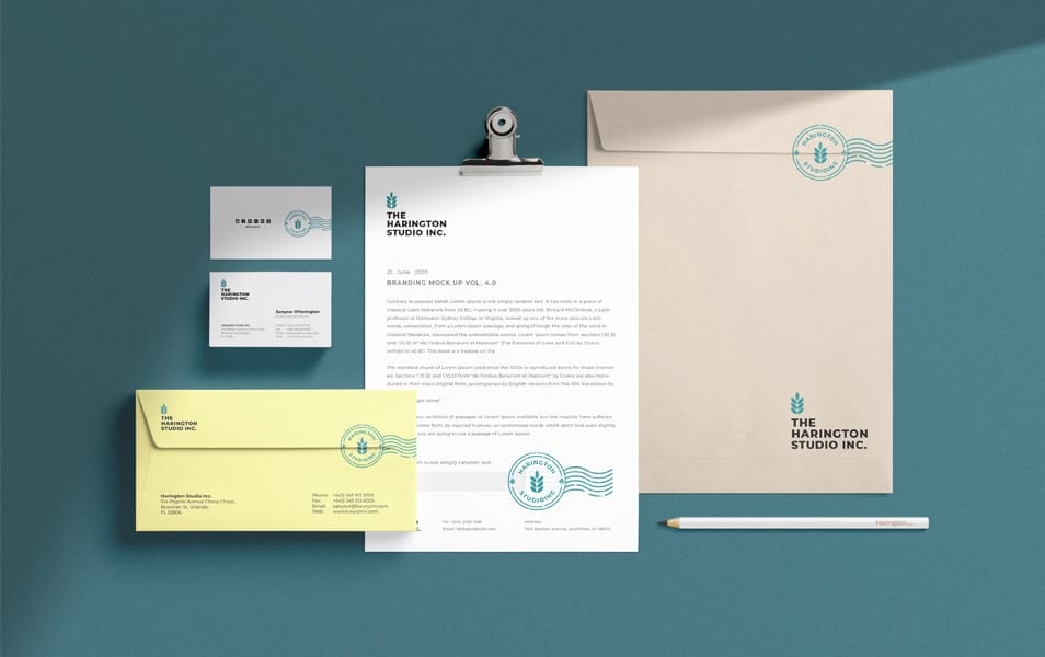Stationery Branding PSD Mockup