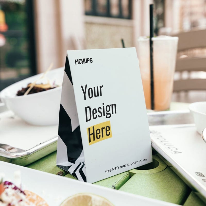 Table Tent Mockup