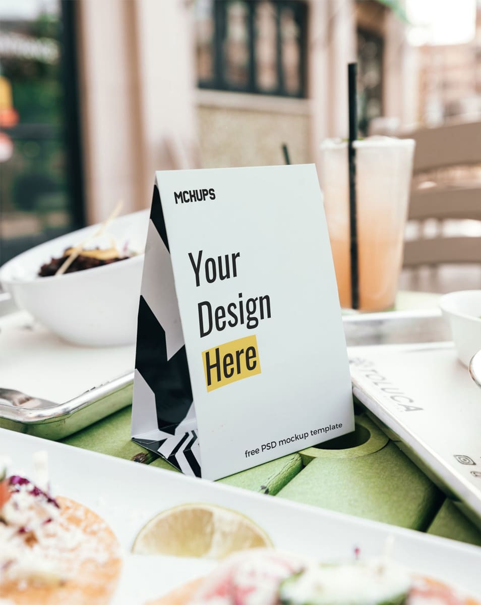 Table Tent Mockup
