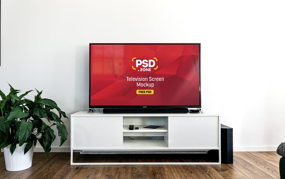 Television Screen Mockup PSD