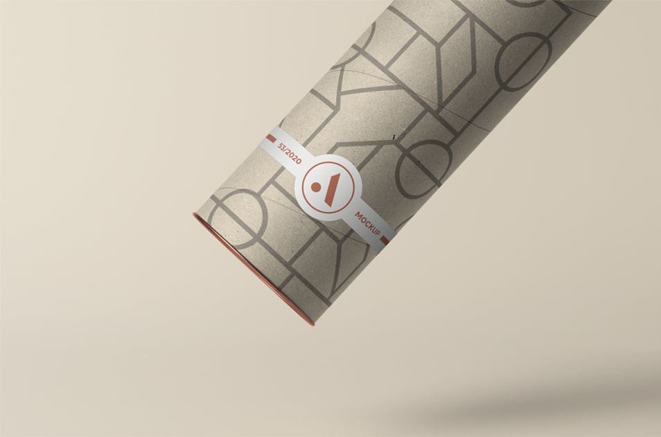Tube with Label Mockup