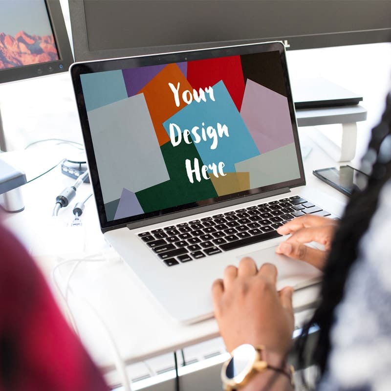 Working on MacBook Pro Mockup