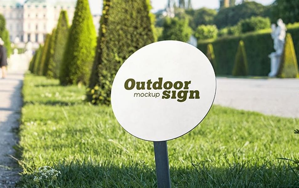 Free Outdoor Sign MockUps