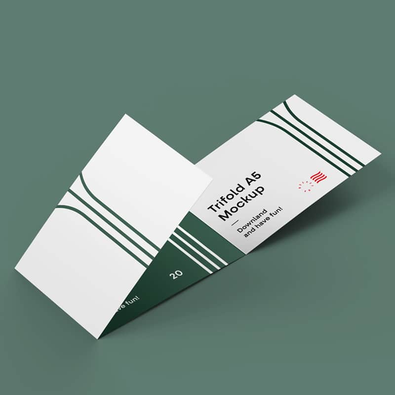 3-Fold Brochure Mockup