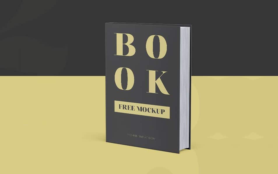 3 Free Hardcover Book Mock-ups in PSD