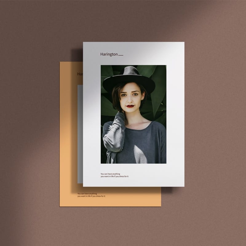 A4 Paper Mockup with Shadow Overlay