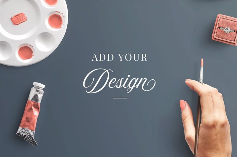 Artistic Wedding Scene Mockup