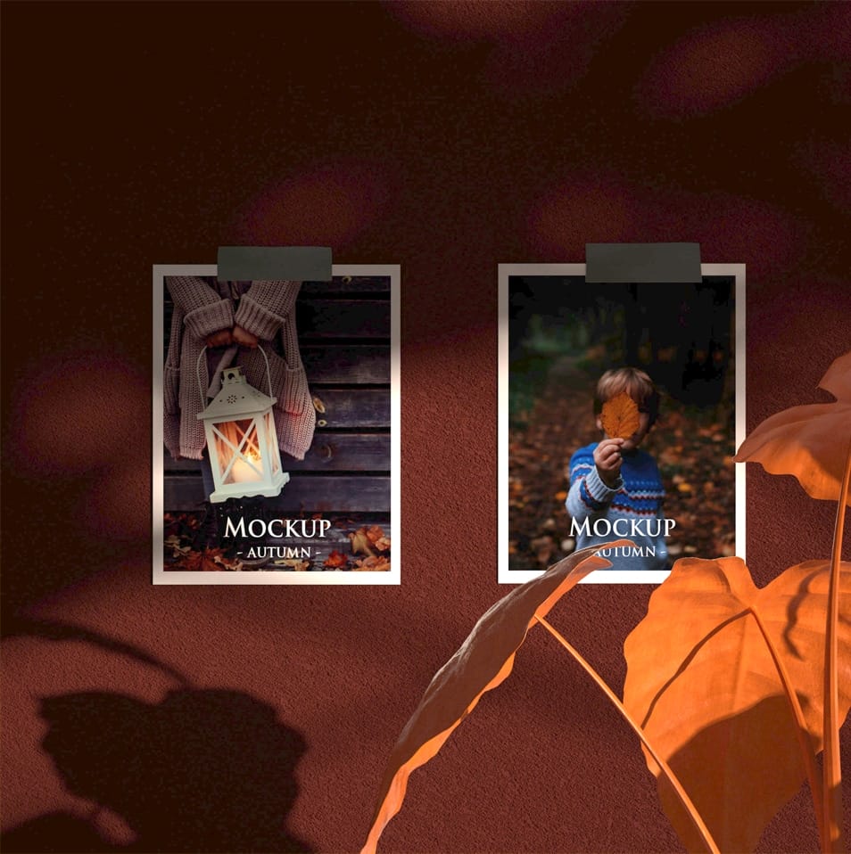 Autumn Mood Board Free Mockup