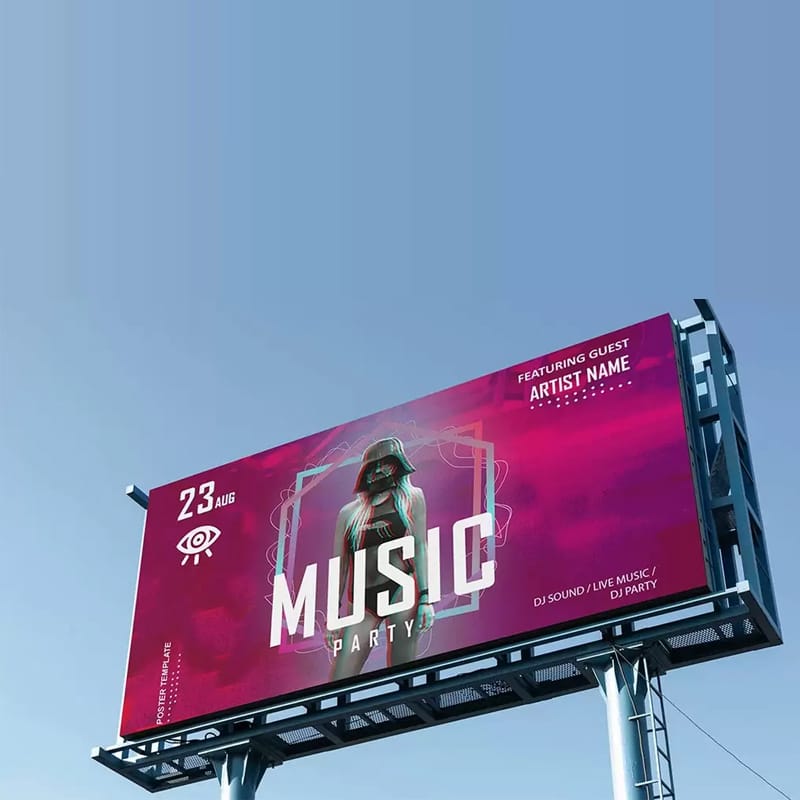 Billboard Music Mockup