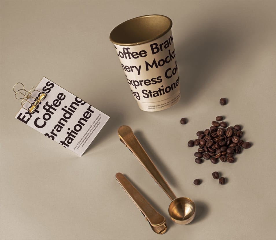 Branding PSD Coffee Set Mockup