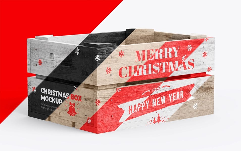 Christmas Box Mockup