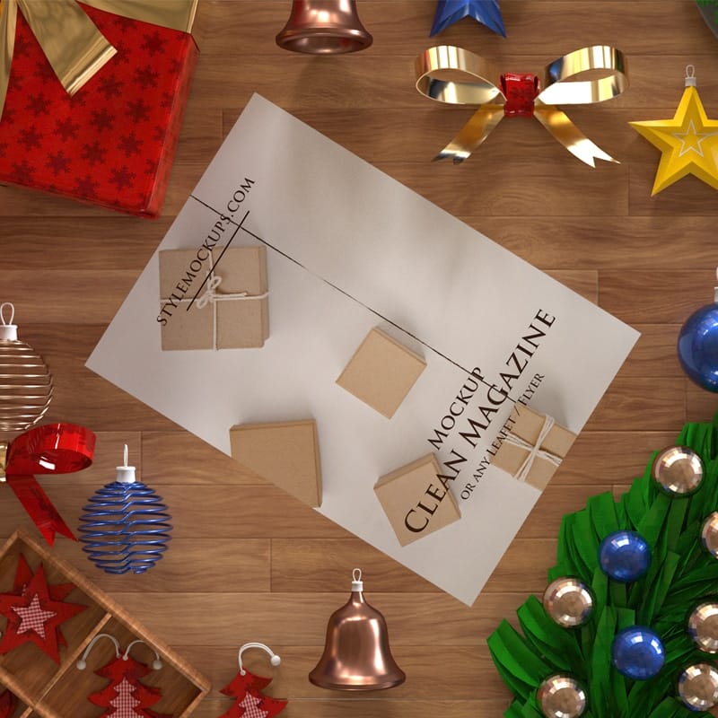 Christmas Scene Creator Free Mockup