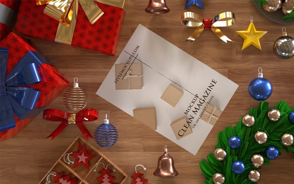 Christmas Scene Creator Free Mockup