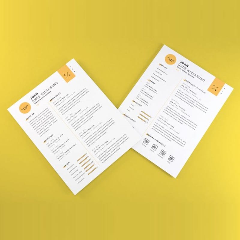 Curriculum Vitae Mockup