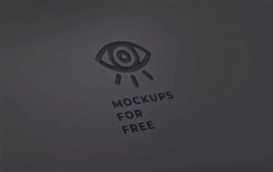Cutout Dark Logo Mockup