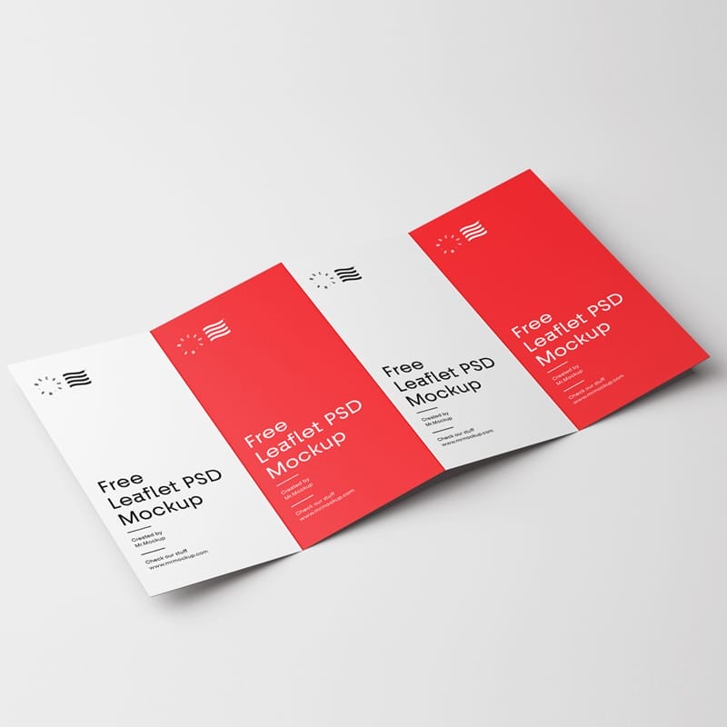 Four Fold Brochure Mockup