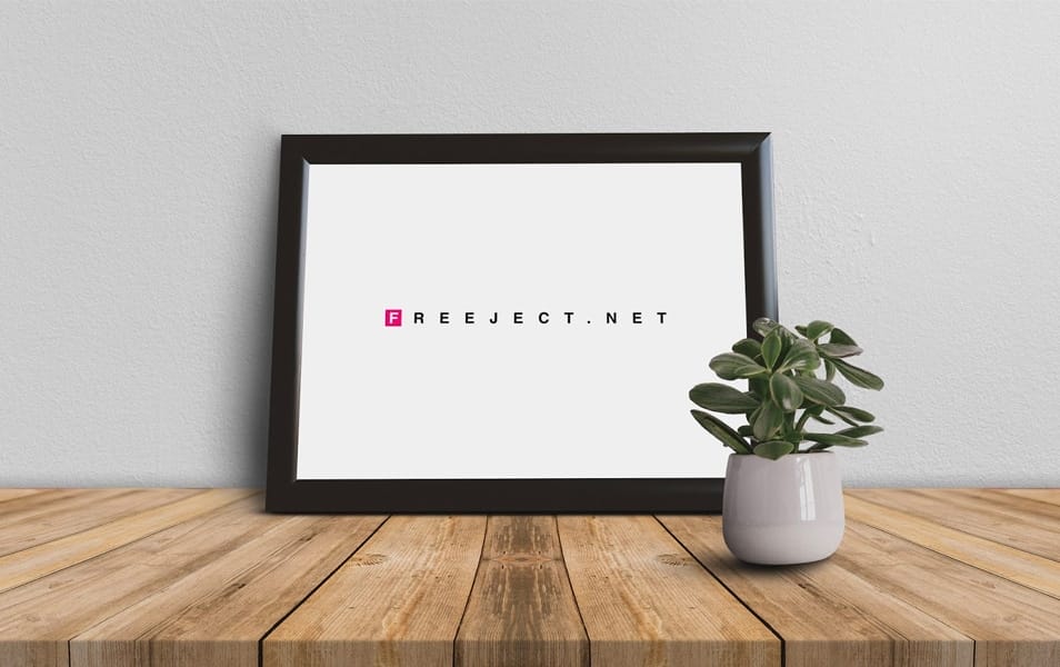 Frame on the Table Mock-Up Template