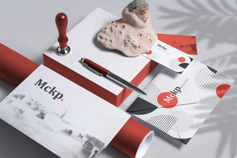 Free Branding Set Mockup
