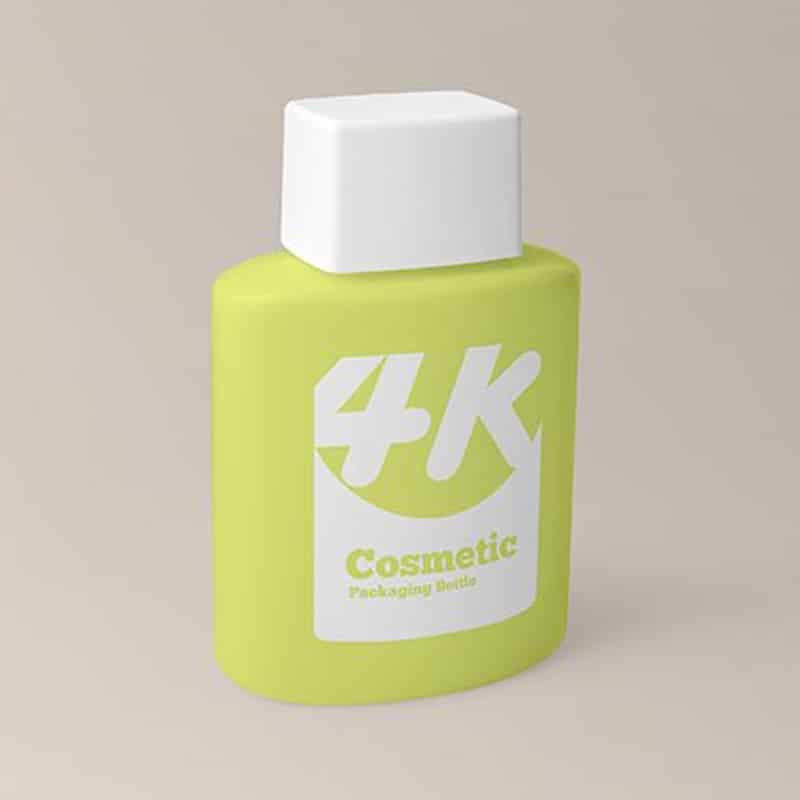 Free Cosmetic Packaging Bottle MockUp