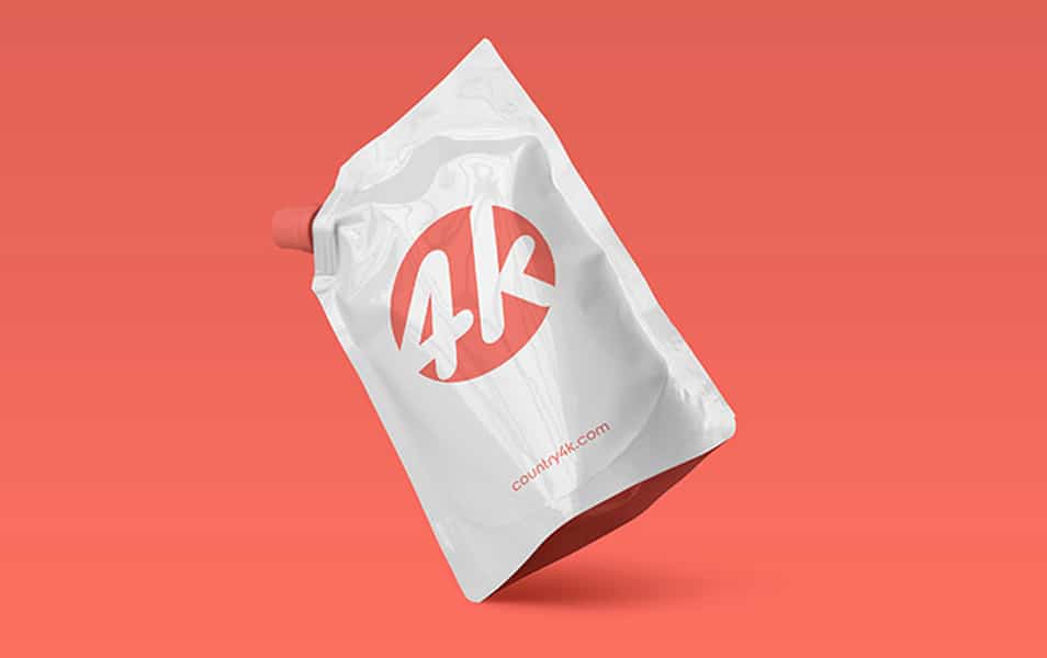 Free Doypack Foil Bag MockUp