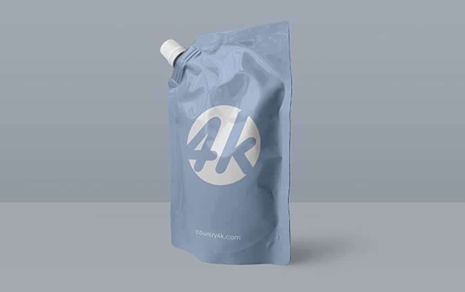 Free Doypack Foil Bag MockUp