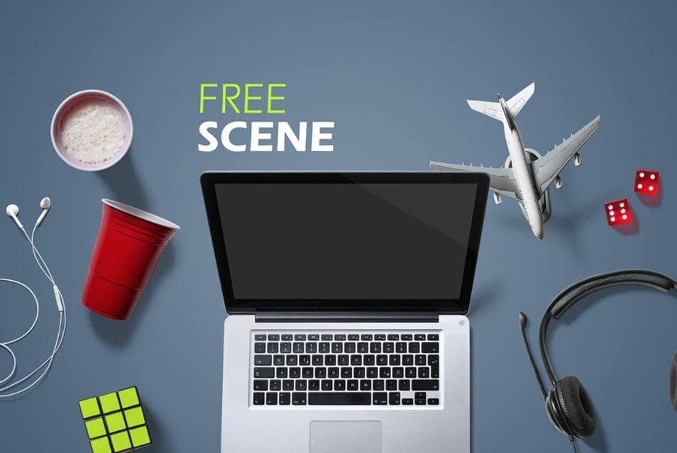Free Entertainment Mockup Scene