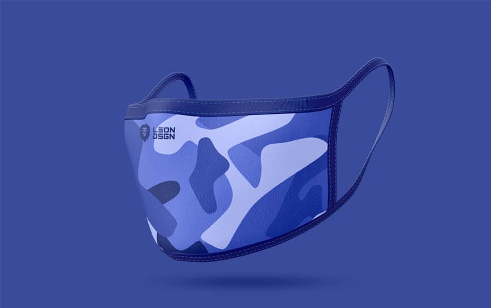 Free Face Mask Mockup