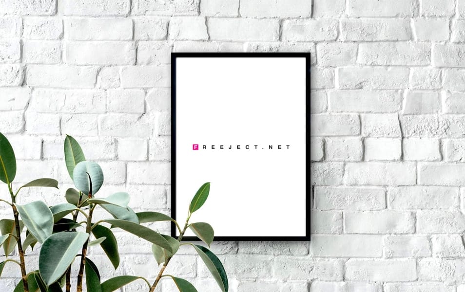 Free Frame at Home Mock-Up Template